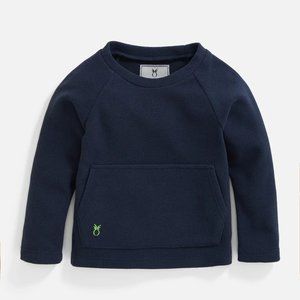 Dudley Stephens Toddler Crewneck in Terry Fleece (Navy) - 4T